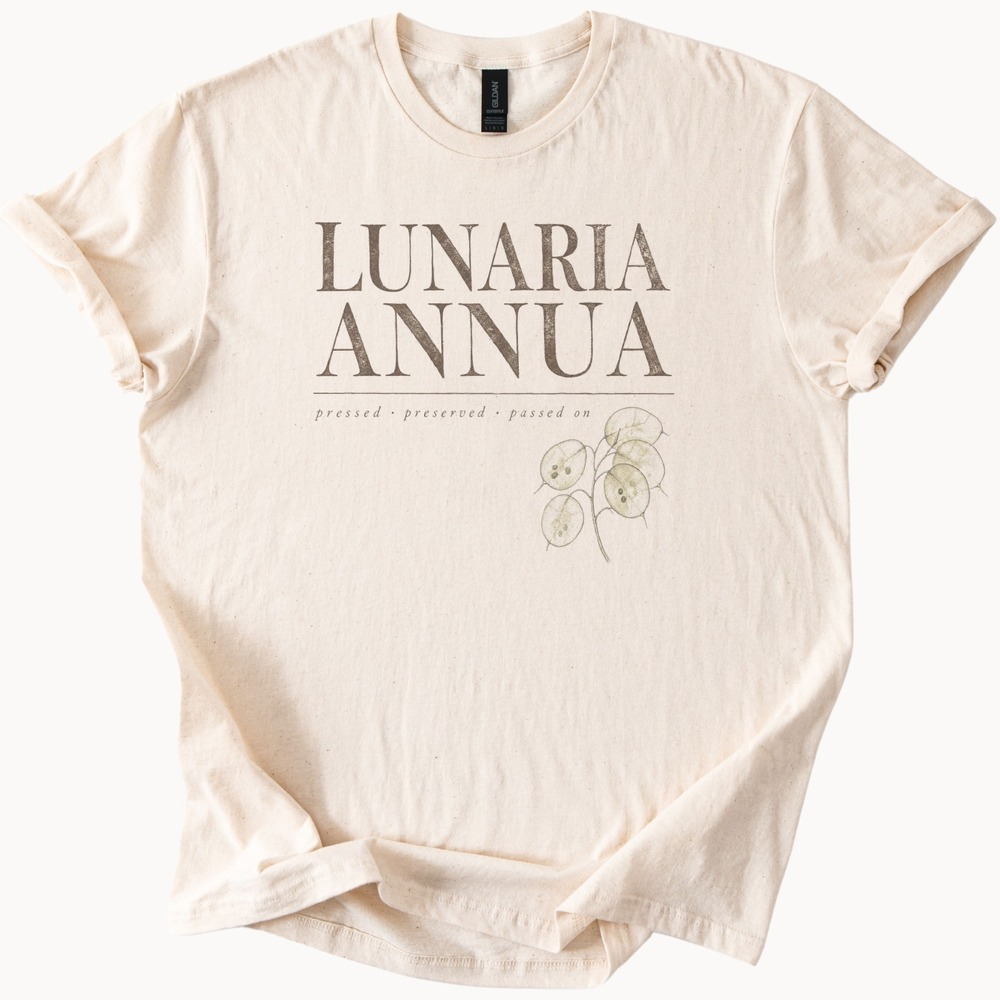 Lunaria Annua Seed Pods Pressed Preserved Passed On Tee